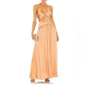 Jonathan Simkhai “Clementine” dress in butterscotch.  Size 4. New with tags!!